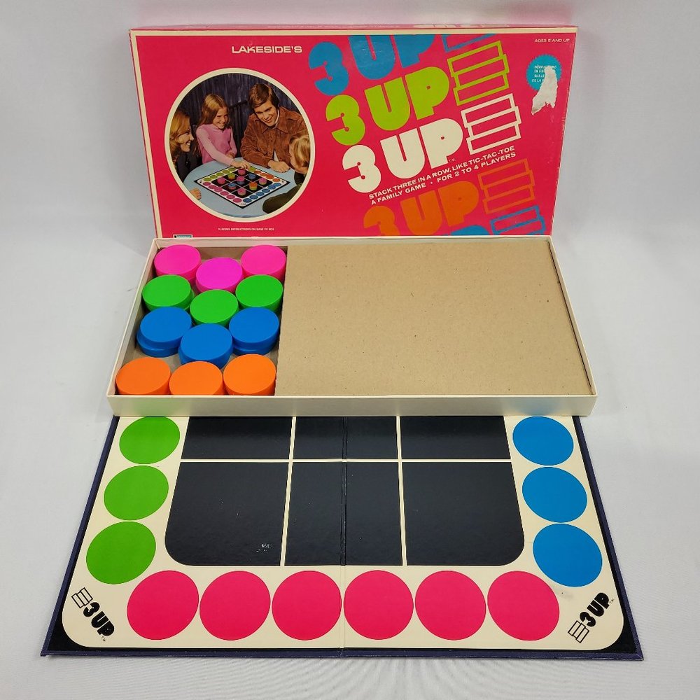 3 Up Game Vintage 1972 Boardgame by Lakeside